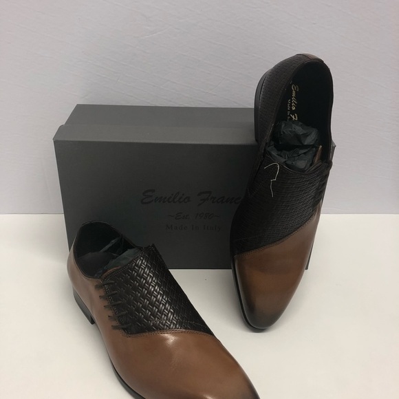 Emilio Franco shoes Italian leather red bottom - Picture 1 of 4